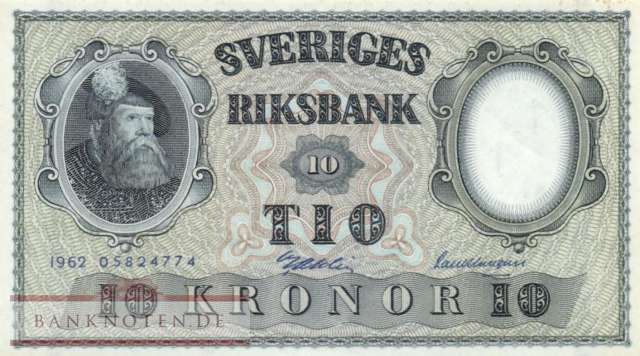 Sweden - 10  Kronor (#043i-U12_AU)
