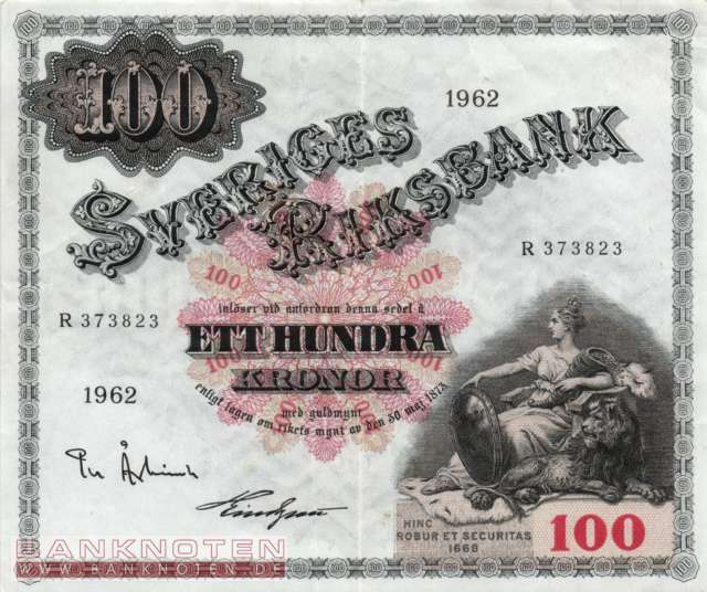 Sweden - 100  Kronor (#048d_VF)