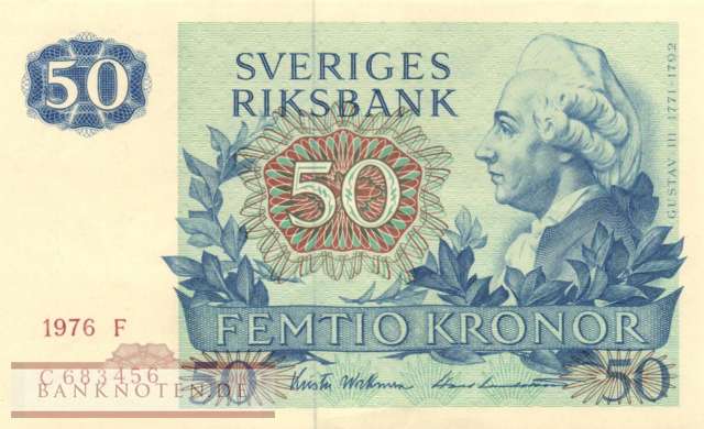 Sweden - 50  Kronor (#053b-76_AU)