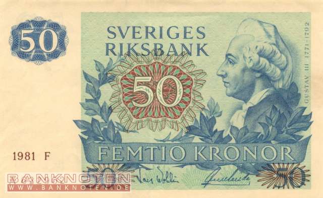 Sweden - 50  Kronor (#053c-81_AU)