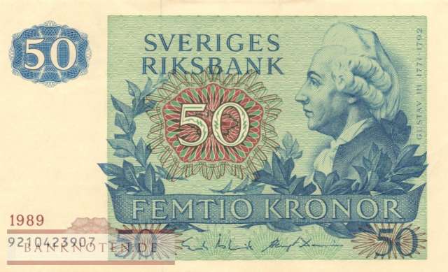 Schweden - 50  Kronor (#053d-89_XF)