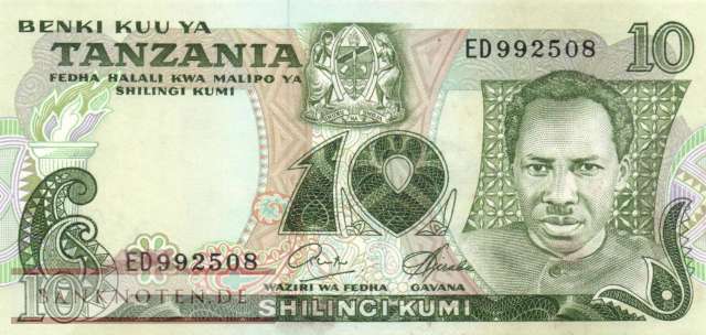 Tansania - 10  Shilingi (#006b_XF)