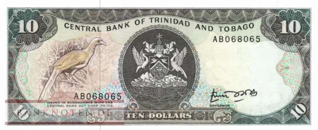 Trinidad und Tobago - 10  Dollars (#038a_UNC)