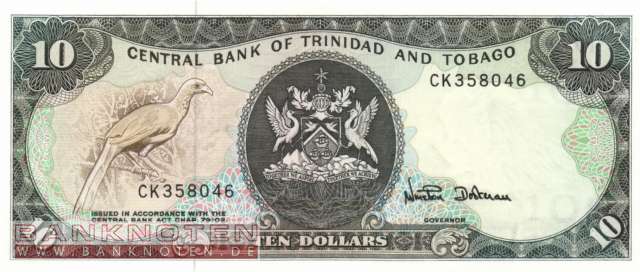 Trinidad und Tobago - 10  Dollars (#038d_UNC)
