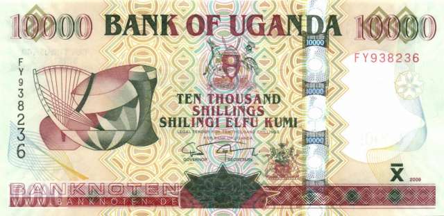 Uganda - 10.000  Shillings (#045c_UNC)