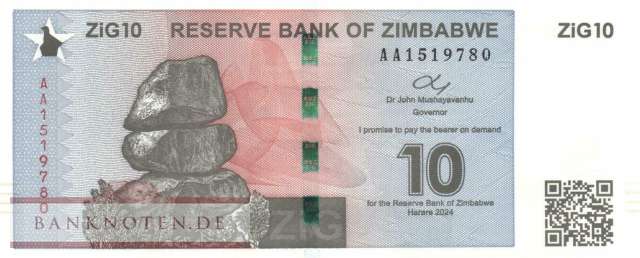 Zimbabwe - 10  ZiG (#110_UNC)