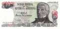 Argentina - 10  Pesos Argentinos (#313a-A-U2_UNC)