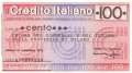 Credito Italiano - Milano Un. Comm. - 100  Lire (#06m_74_32_UNC)