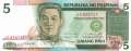 Philippinen - 5  Piso - Ersatzbanknote (#180r_UNC)