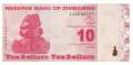 Zimbabwe - 10  Dollars (#094_UNC)